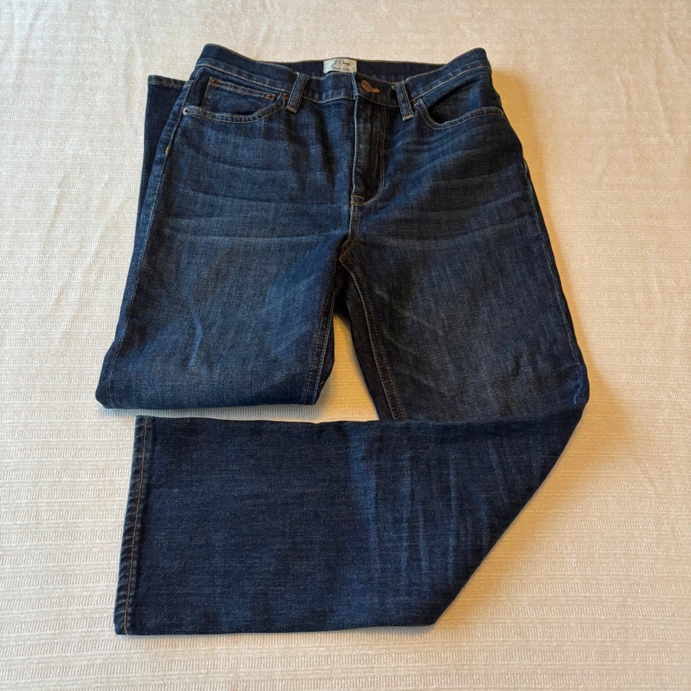 J.Crew Billie Demi Boot Crop Jeans Dark Wash Stretch Denim 27 F4727